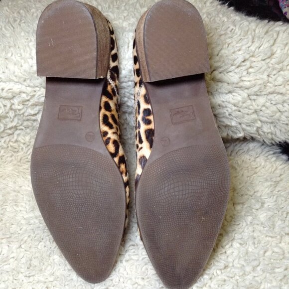 Crown Vintage (Emma Roberts) Leather, Booties "9.5"M, Chic, Trending, Leopard - Picture 6 of 7